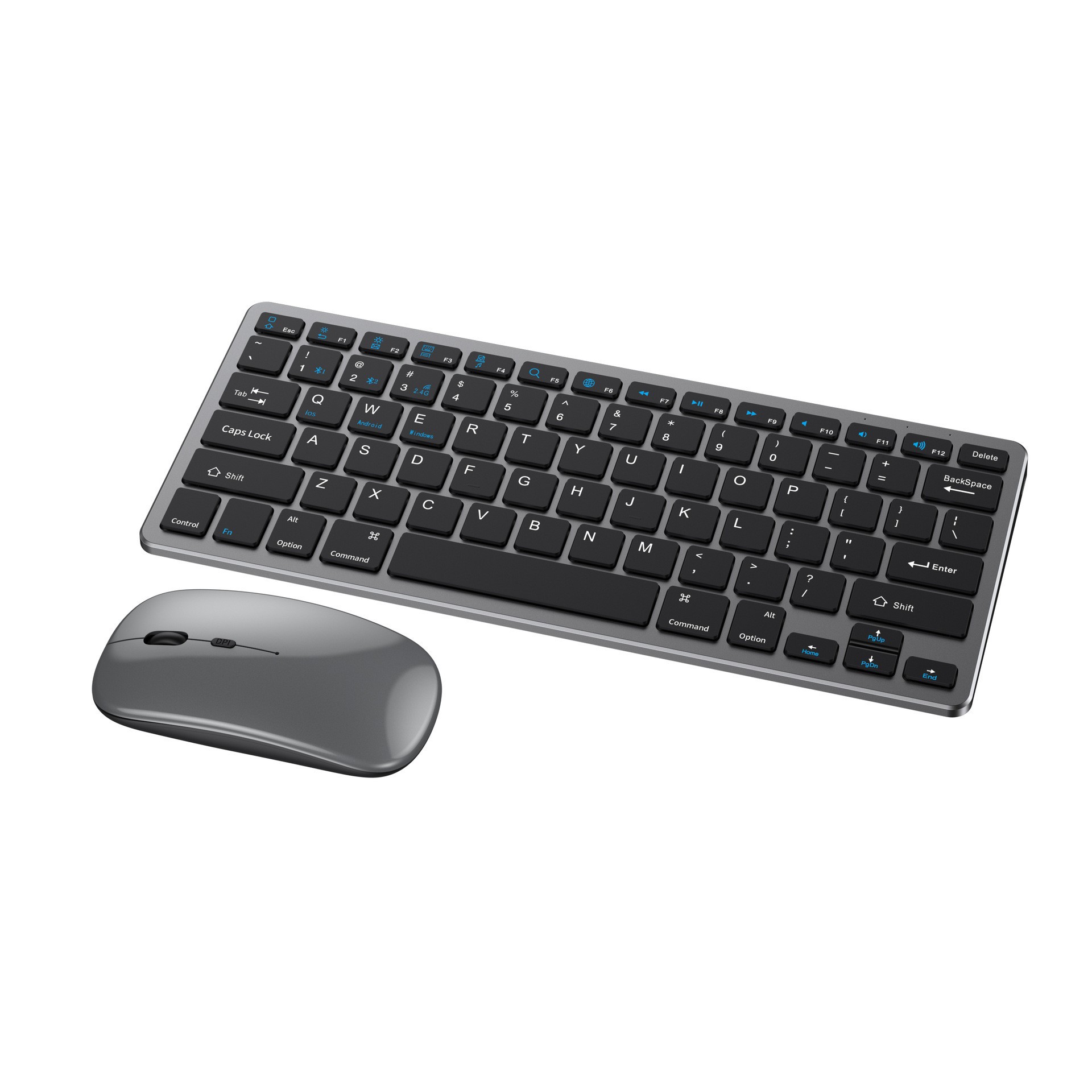 Laptop Accessories Combo Set - Set tastiera e mouse wireless 2.4G,