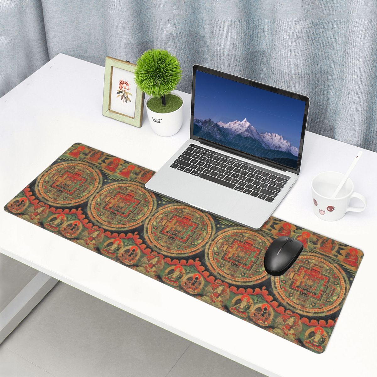 Laptop Accessories India - Tappetino per Mouse Grande India Mandala