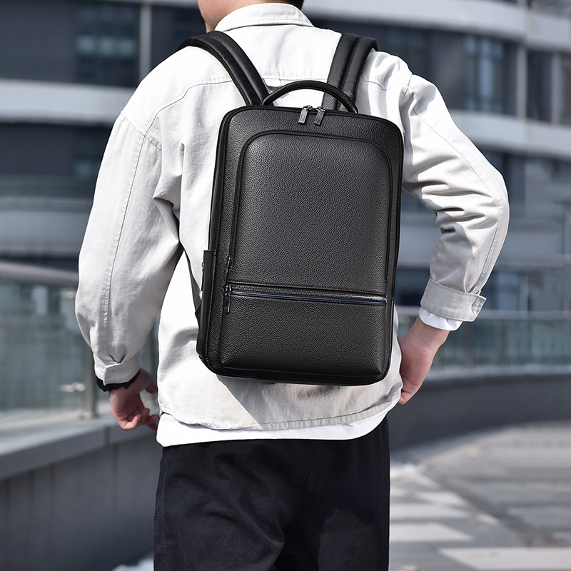 Laptop Accessories Box - Zaino da uomo in pelle PU