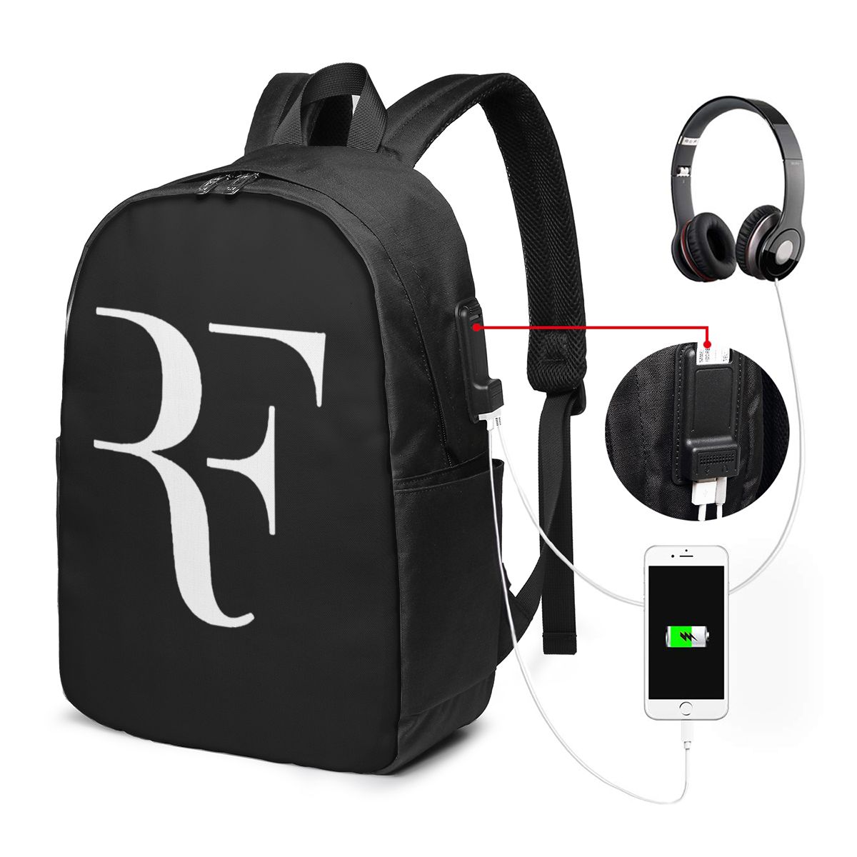 Laptop Original Accessories - Zaino Roger Federer, borsa da viaggio