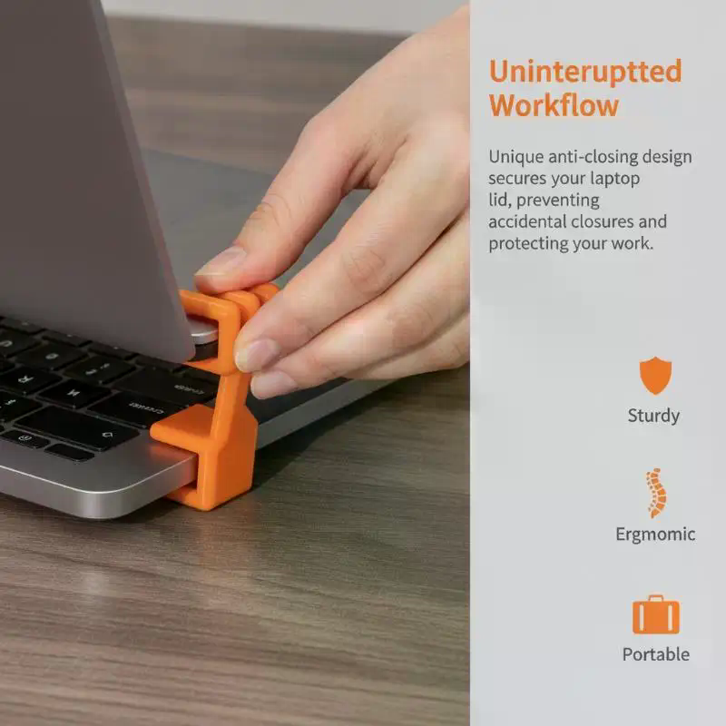 Laptop Ergonomic Accessories - Supporto portatile anti-chiusura per laptop e