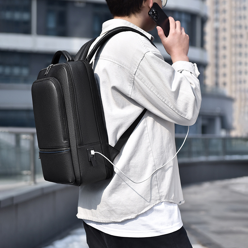 Zaino da uomo in pelle PU rica - Laptop Accessories Box recensione e prezzo