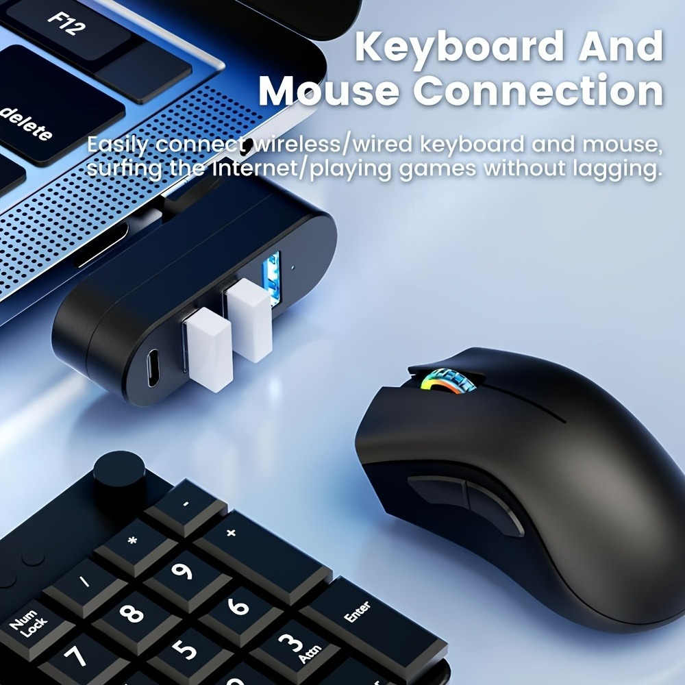 Mini Hub USB 3.0 a 4 Porte, Ad - Laptop Accessories Box recensione e prezzo