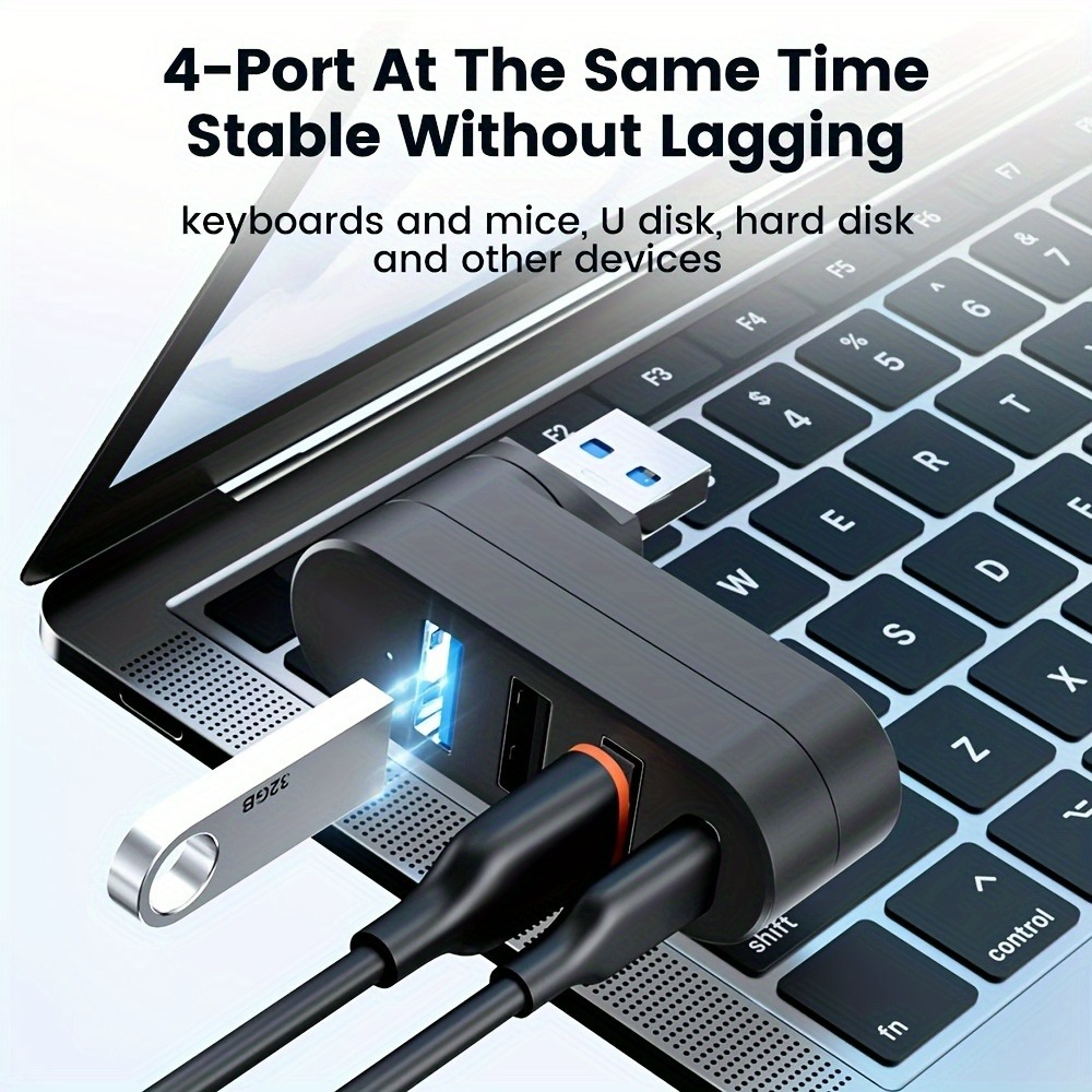 Mini Hub USB 3.0 a 4 Porte, Ad - Laptop Accessories Box recensione e prezzo